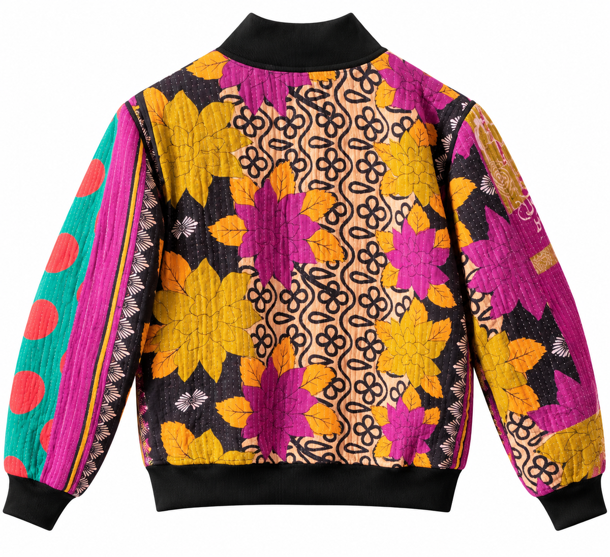 Zaina Reversible Kantha Bomber - L