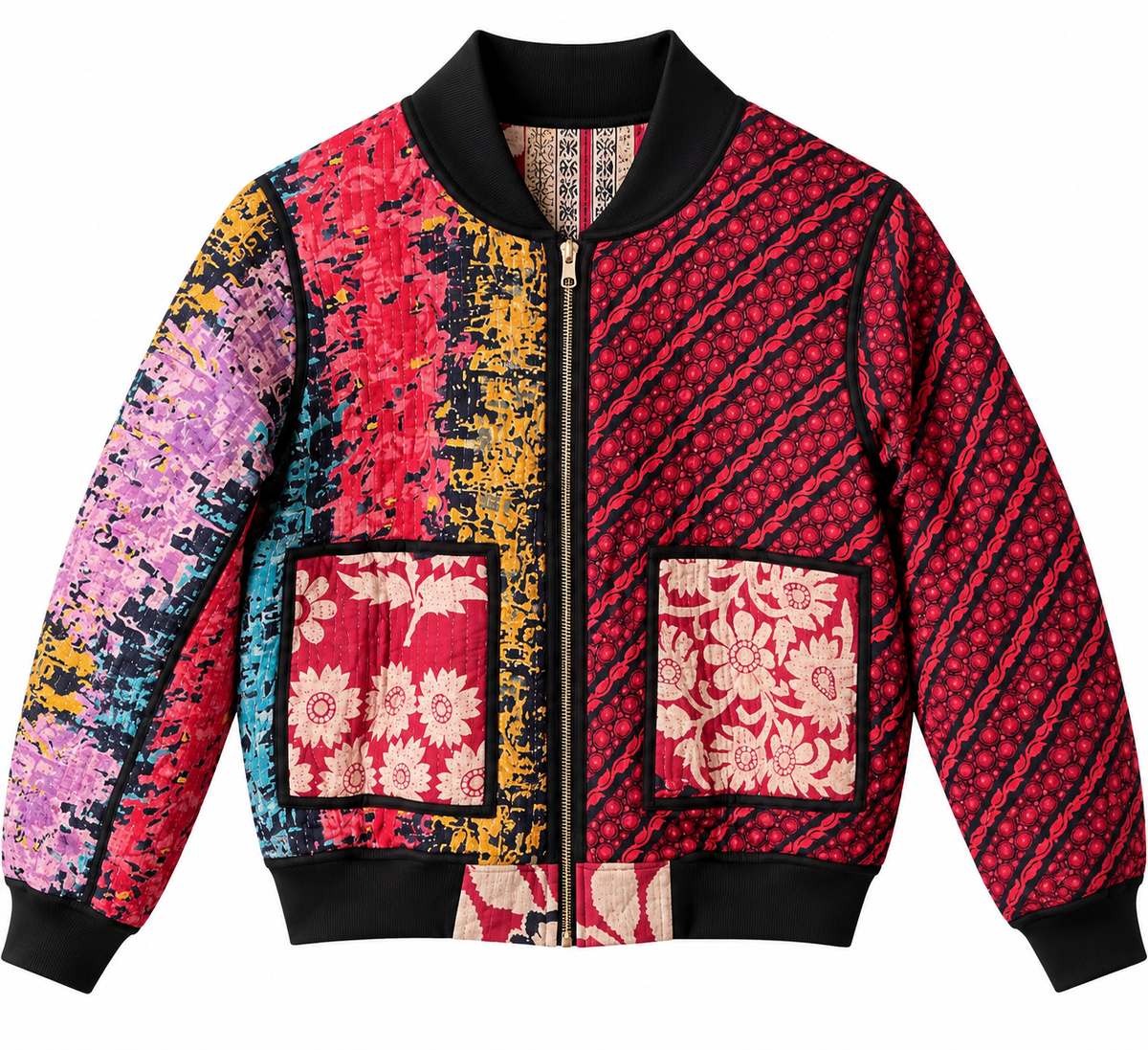 Ayesha Reversible Kantha Bomber - XS