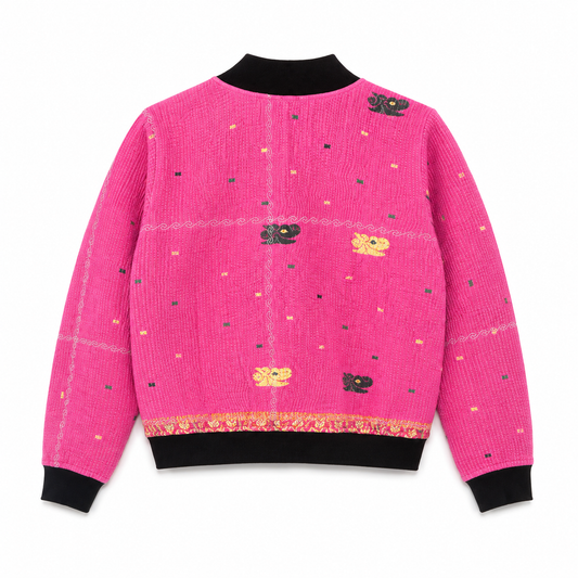 Shabana Reversible Kantha Bomber - XS