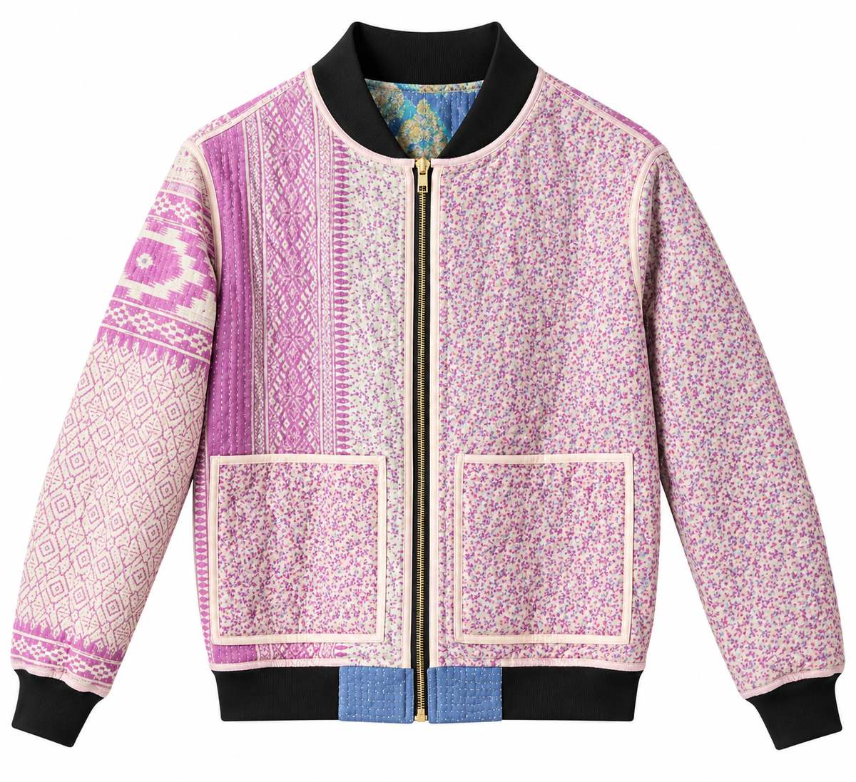 MEN'S Reversible Kantha Bomber - Ahsan - XS