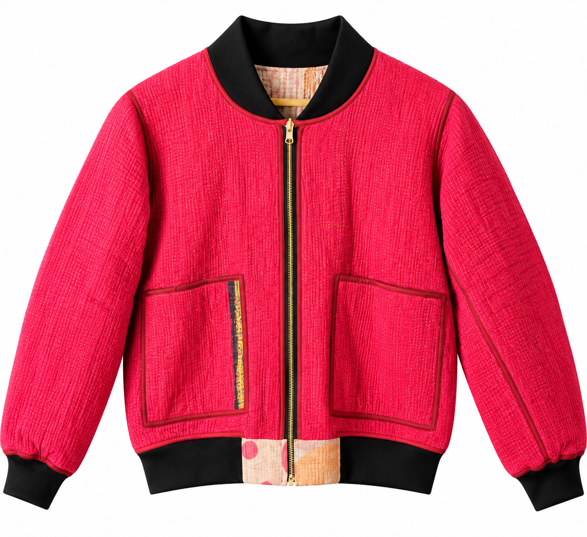 Riya Reversible Kantha Bomber - L