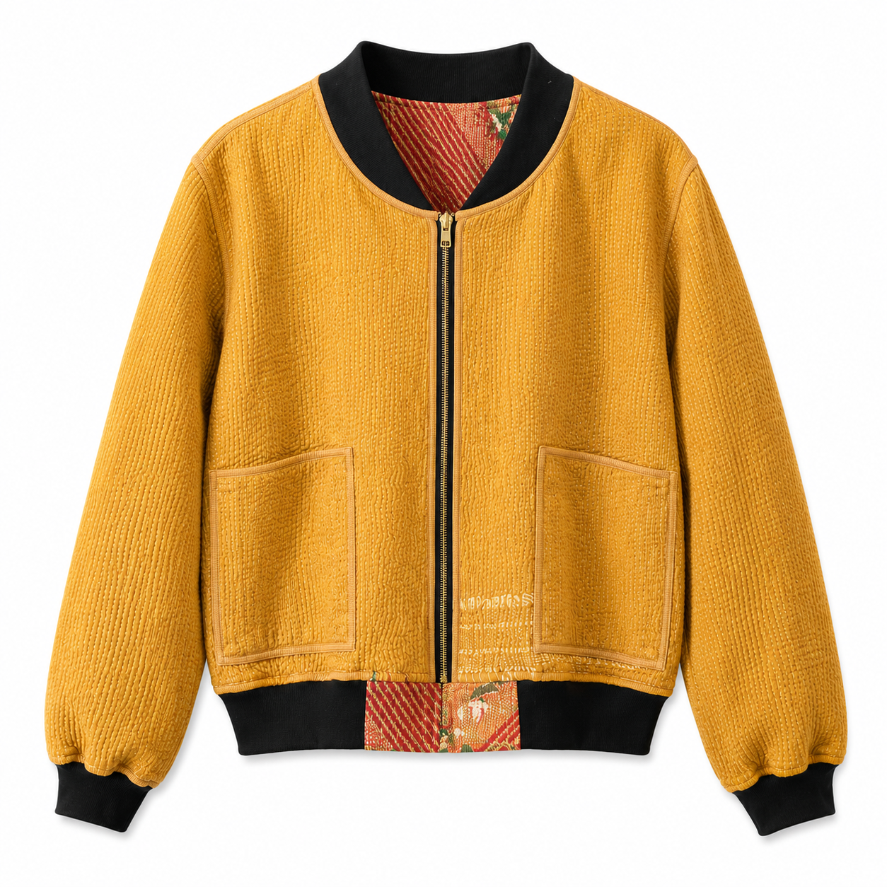 Rubana Reversible Kantha Bomber - XXL