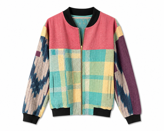 MEN'S Reversible Kantha Bomber - Farhan - XL