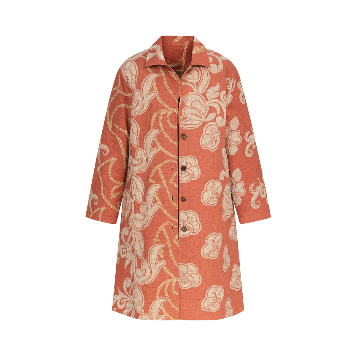 Leila Coat - The Floral Reverie - XXL — reversible side, front