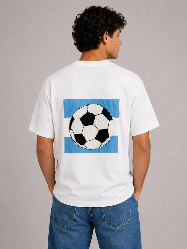 Argentina Flag Soccer Momento Tee - Unisex