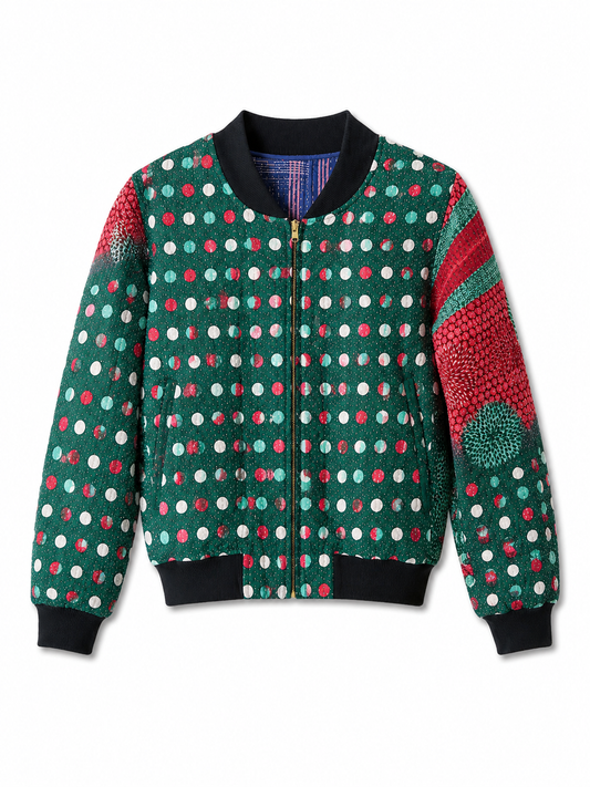 Tania Reversible Kantha Bomber - L