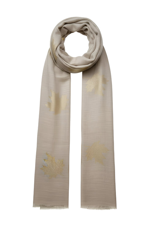 Cashmere Scarf - Beige Maple