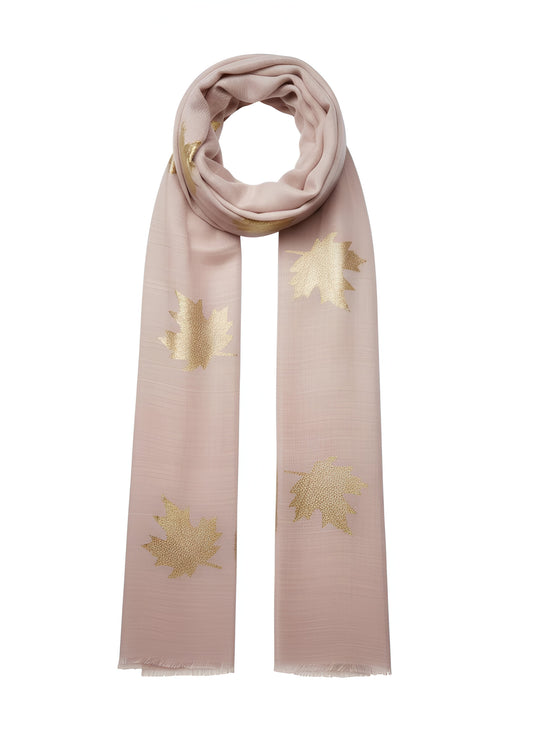 Cashmere Scarf - Blush Maple