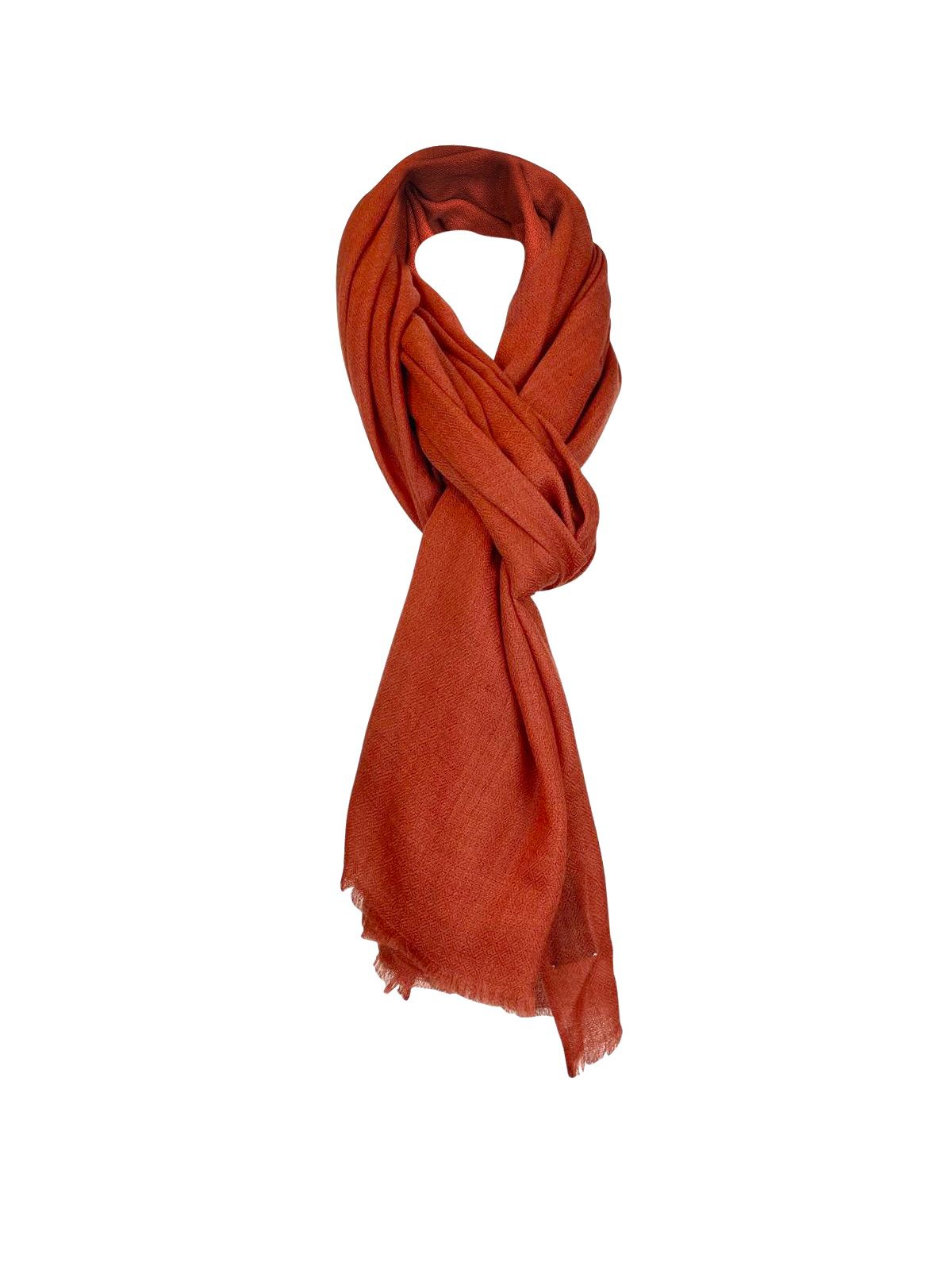 Cashmere Scarf - Burnt Orange