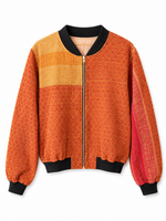 Sanjida Reversible Kantha Bomber - XXL 1