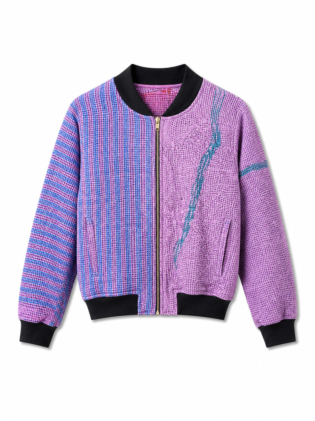 Anika Reversible Kantha Bomber - XXL