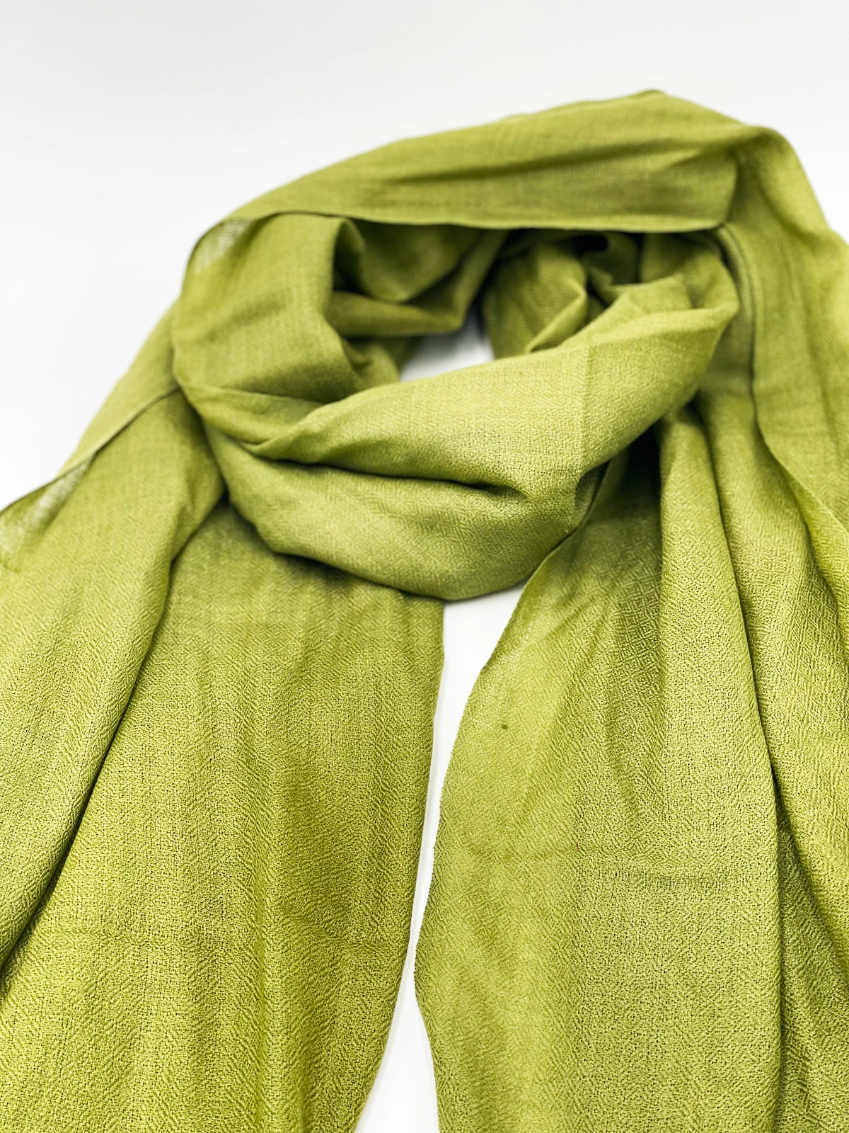 Cashmere Scarf - LIME GREEN