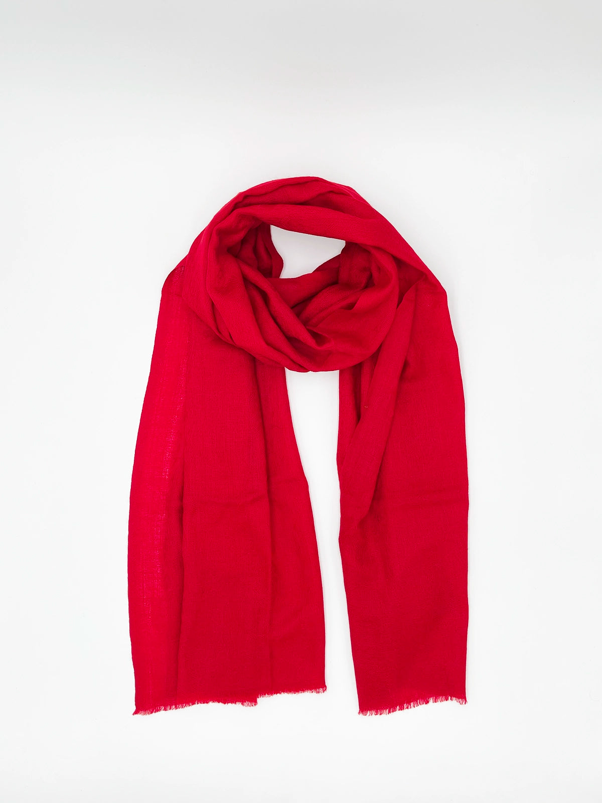 Cashmere Scarf - BRIGHT RED