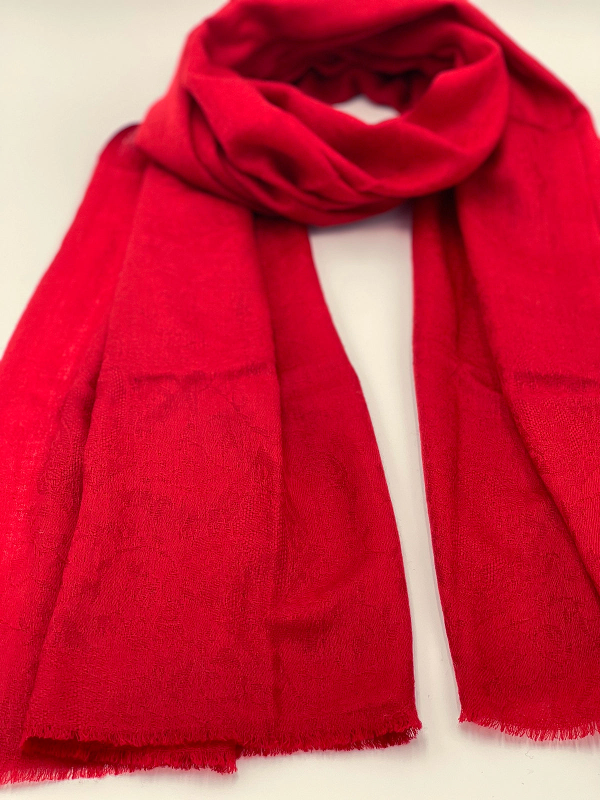 Cashmere Scarf - BRIGHT RED