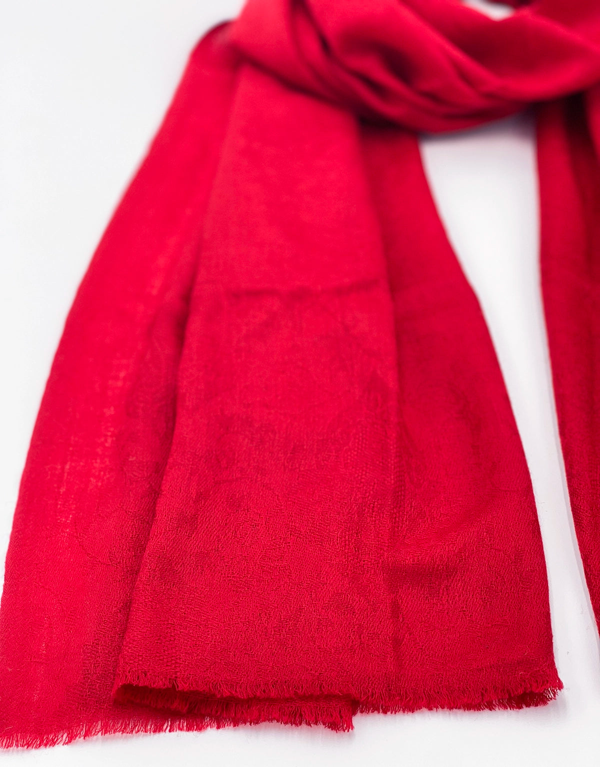 Cashmere Scarf - BRIGHT RED