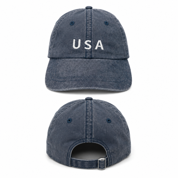 Unisex Cotton Twill Pigment Dyed Cap - USA