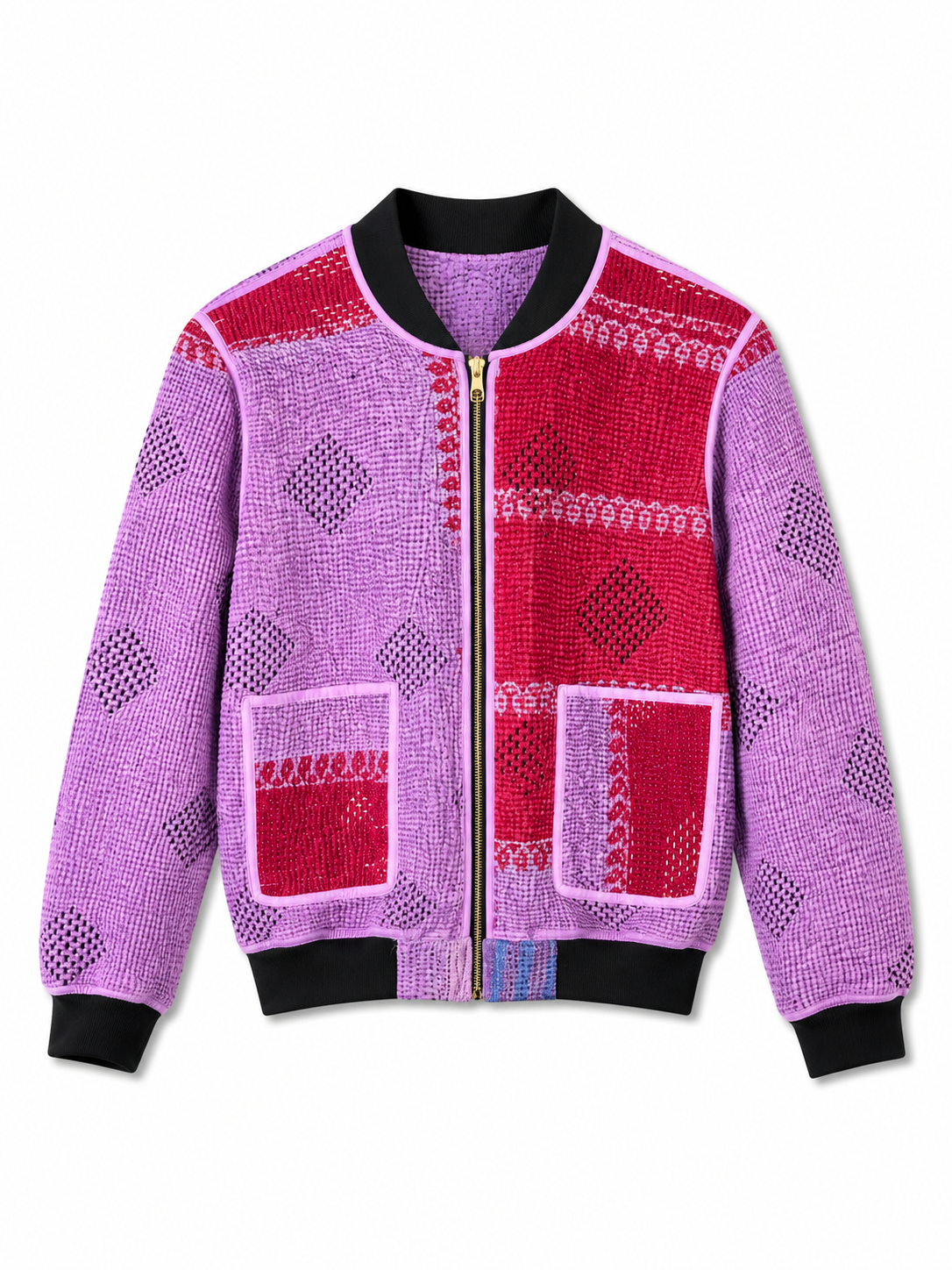 Anika Reversible Kantha Bomber - XXL