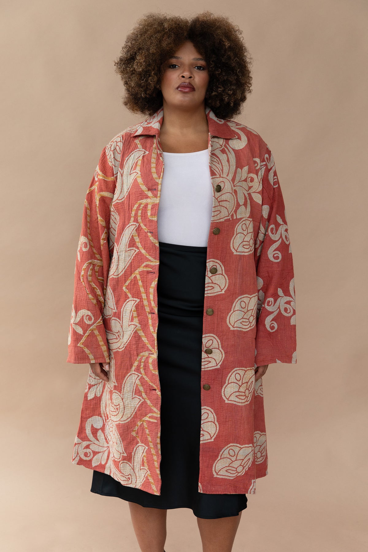 Leila Coat - The Floral Reverie - XXL