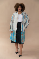 Leila Coat - The Striped Horizon - XL 6