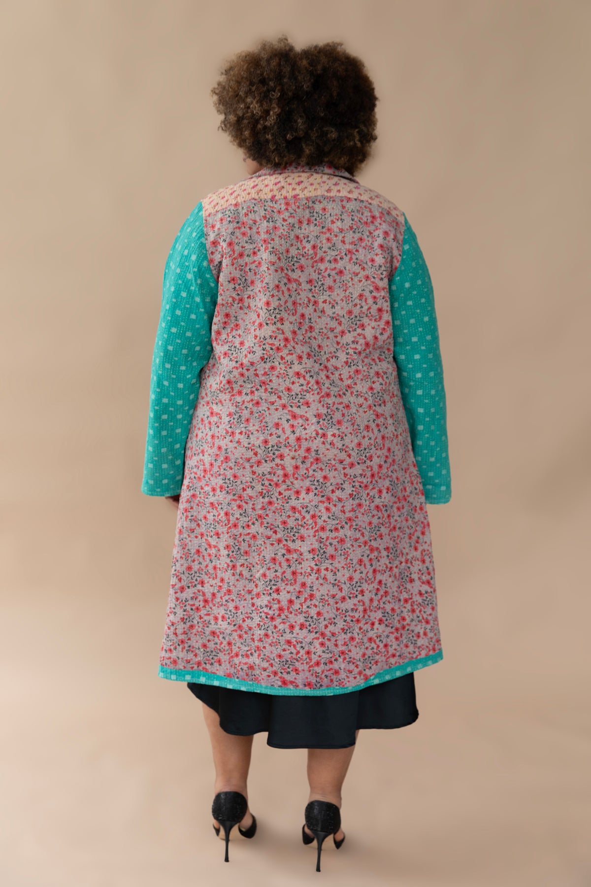 Leila Coat - The Polka Blossom - XL