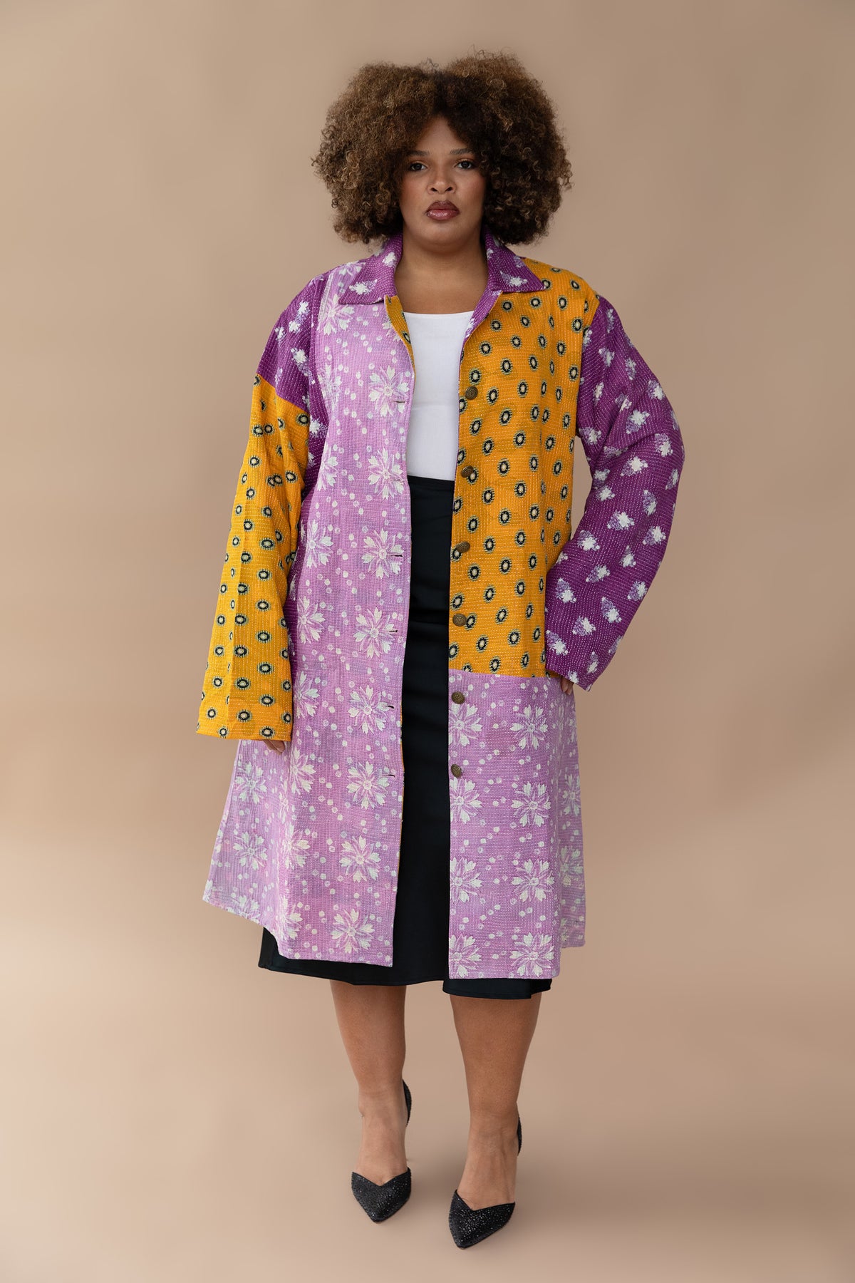 Leila Coat - The Blossom Tapestry - 3XL
