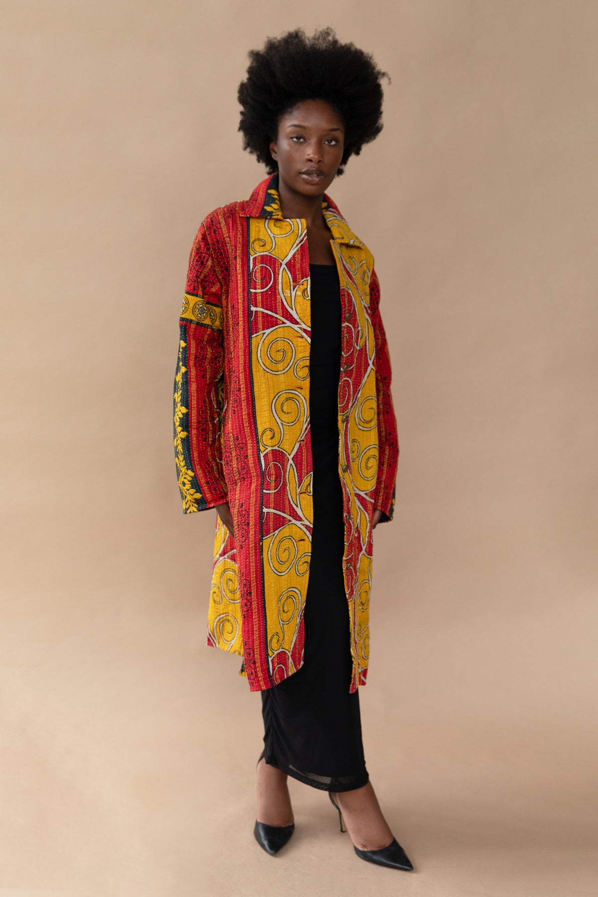 Leila Coat - The Swirling Ember - XL