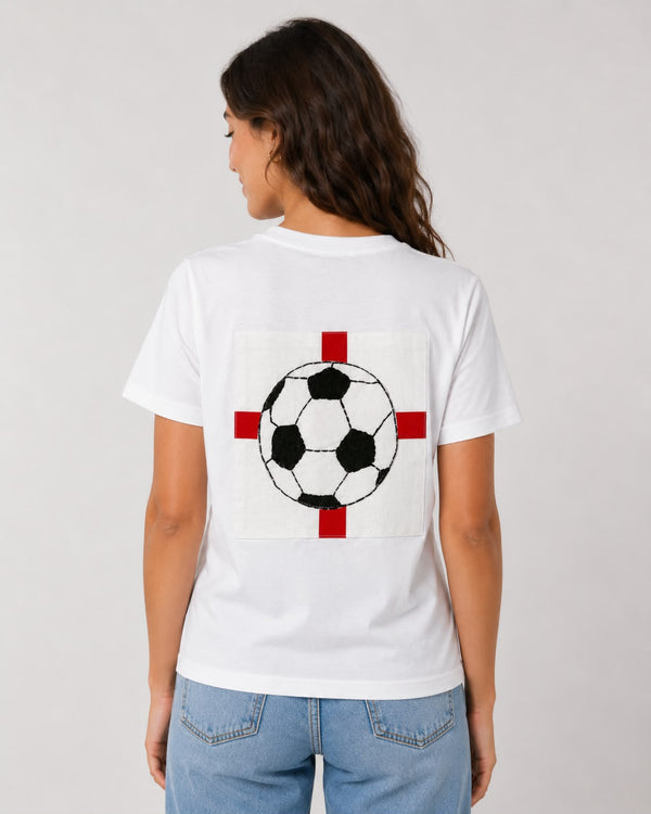 England Flag Soccer Momento Tee - Unisex