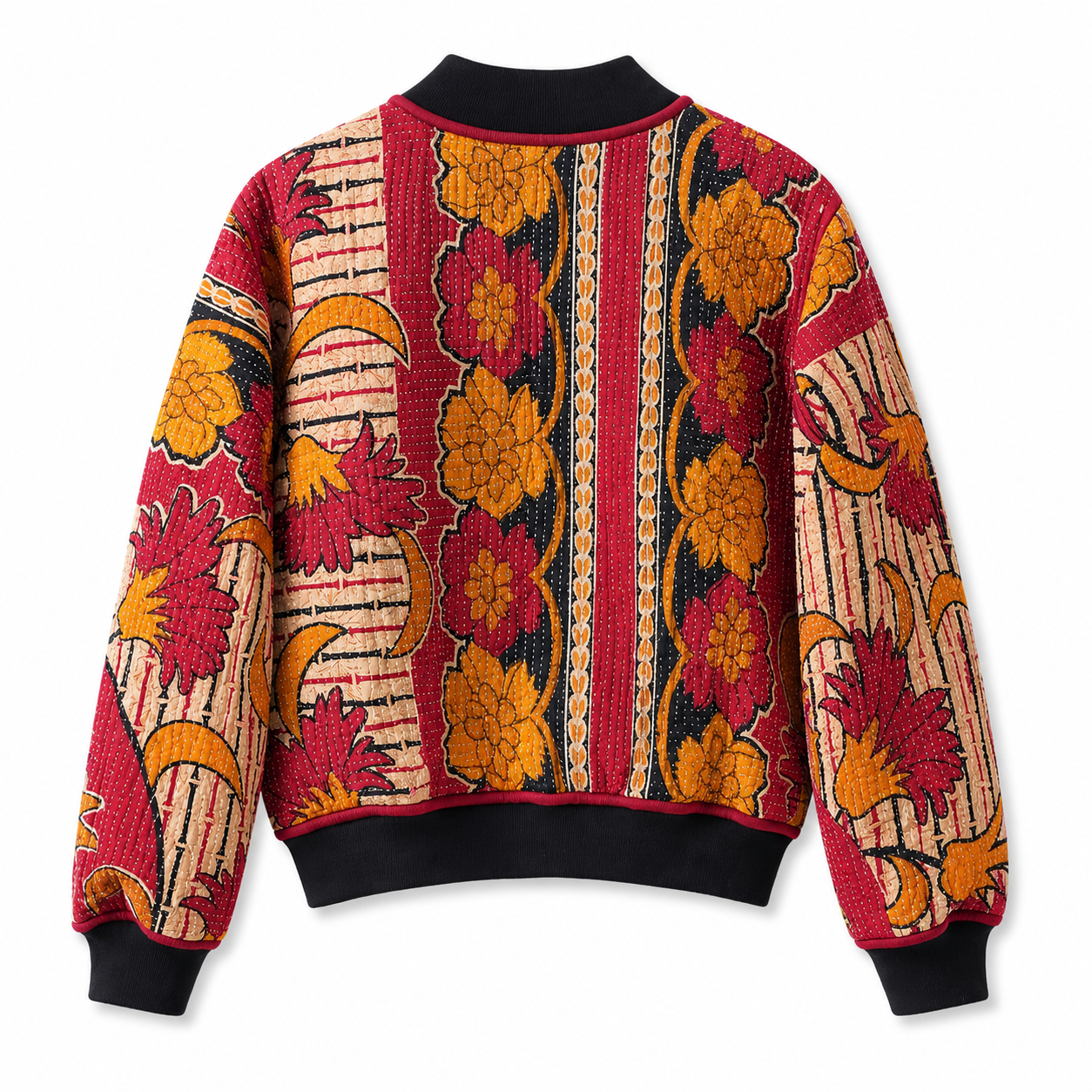 Monica Reversible Kantha Bomber - XL