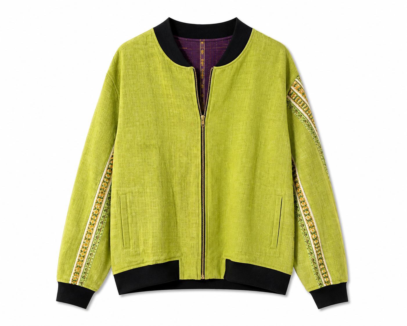 MEN'S Reversible Kantha Bomber - Fardin - XL
