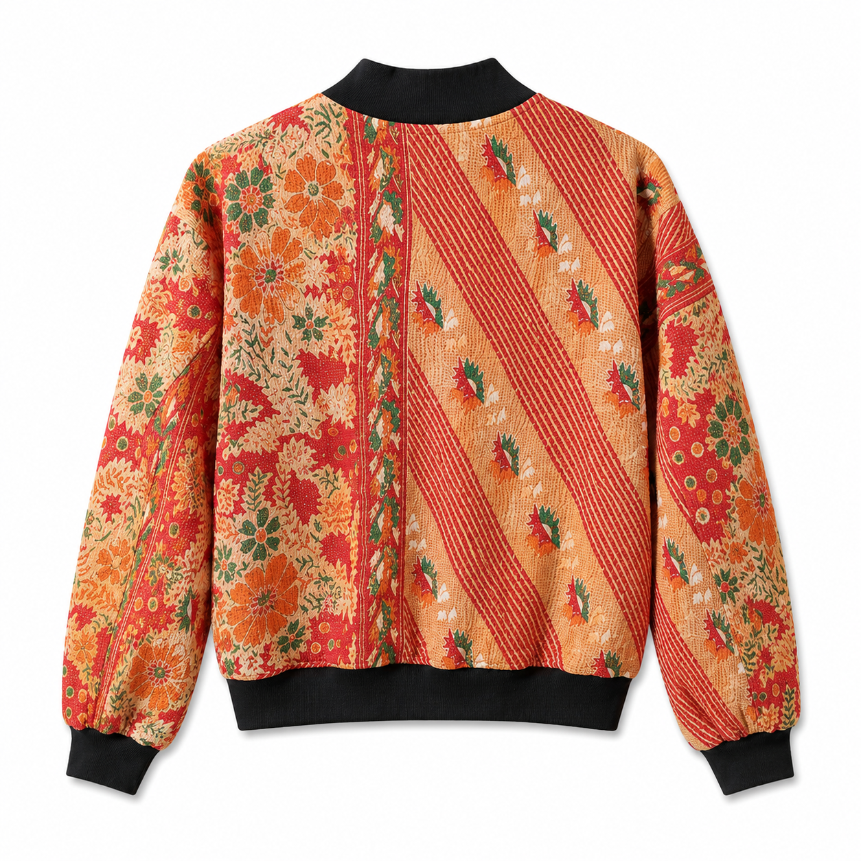 Rubana Reversible Kantha Bomber - XXL