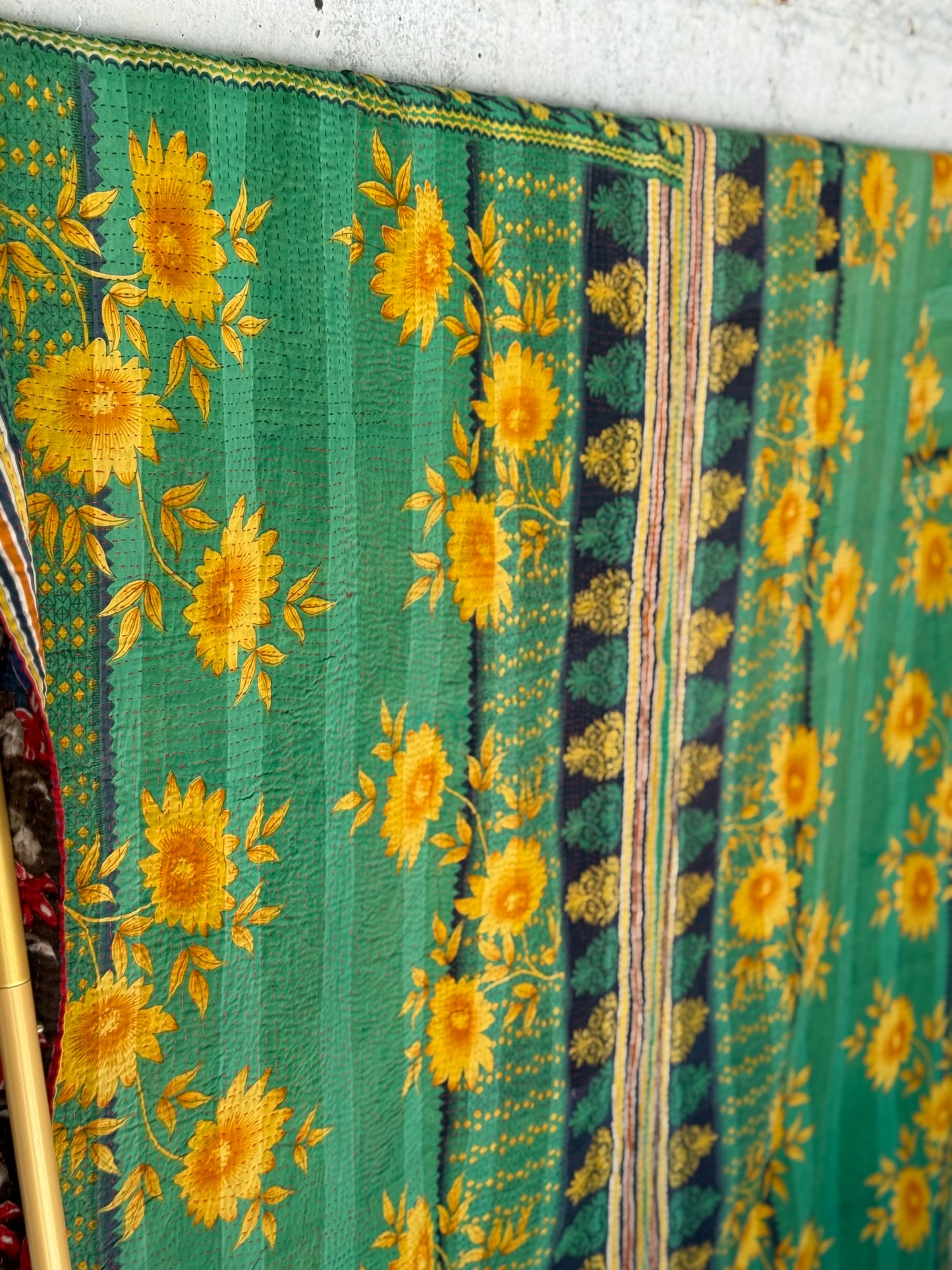 Spice Trail Vintage Kantha Throw
