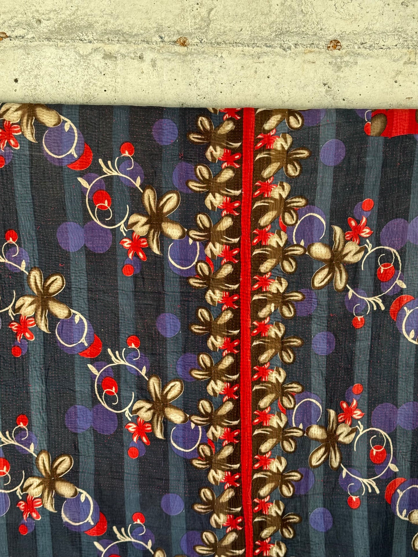 Spice Trail Vintage Kantha Throw