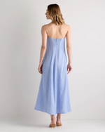 Linen Strapless Maxi Dress 5