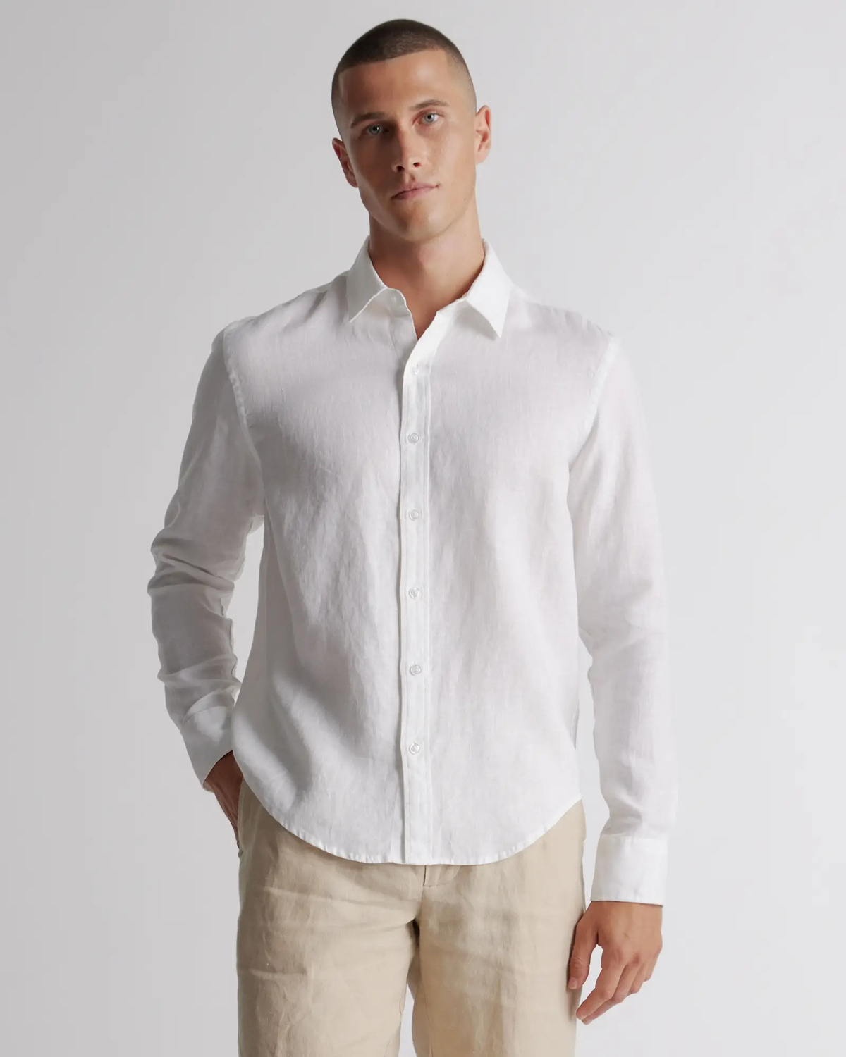 Linen Relaxed Shirt - Men