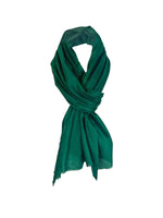 Cashmere Scarf - Emerald Green 1