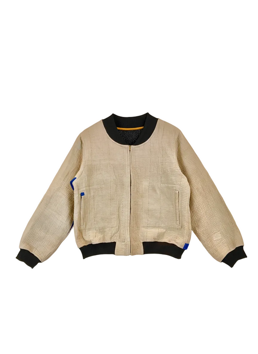 Sophia Reversible Kantha Bomber - New Chapter - L