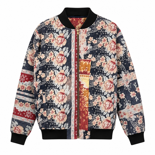 MEN'S Reversible Kantha Bomber - Naveed - L