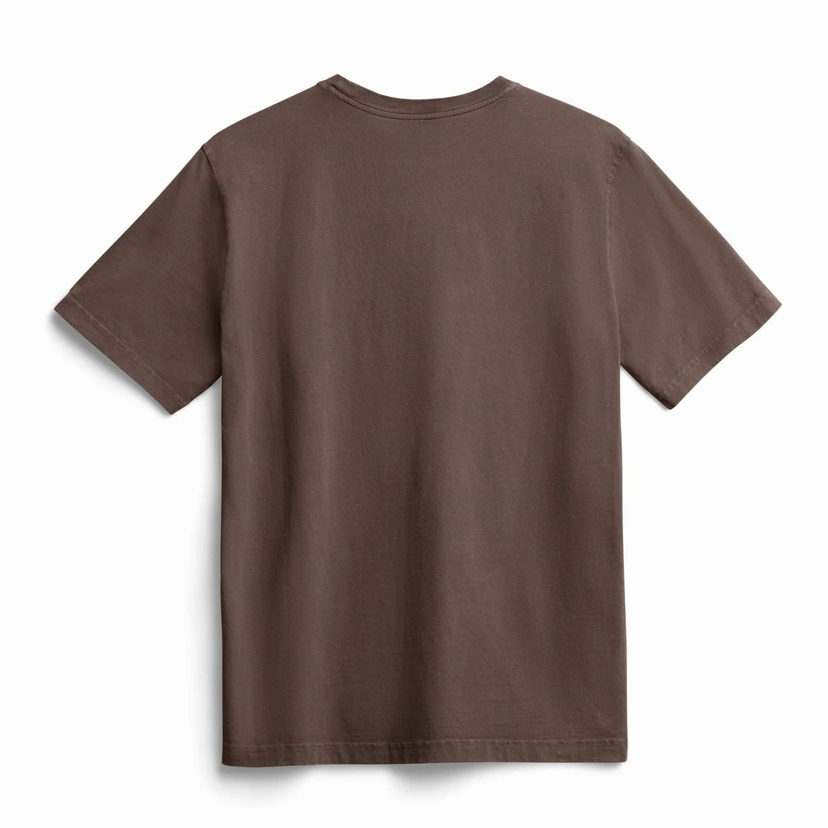 Brown t-shirt on a white background
