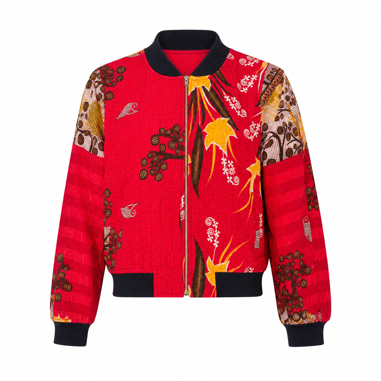 Maleka Reversible Kantha Bomber - XS