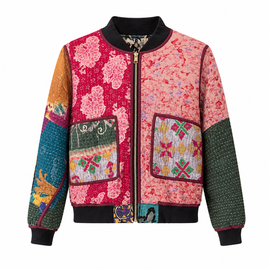 Munira Reversible Kantha Bomber - M