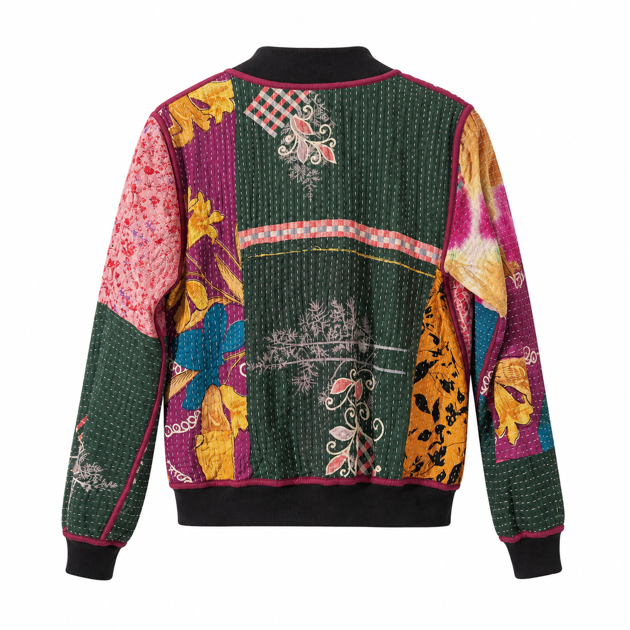 Munira Reversible Kantha Bomber - M