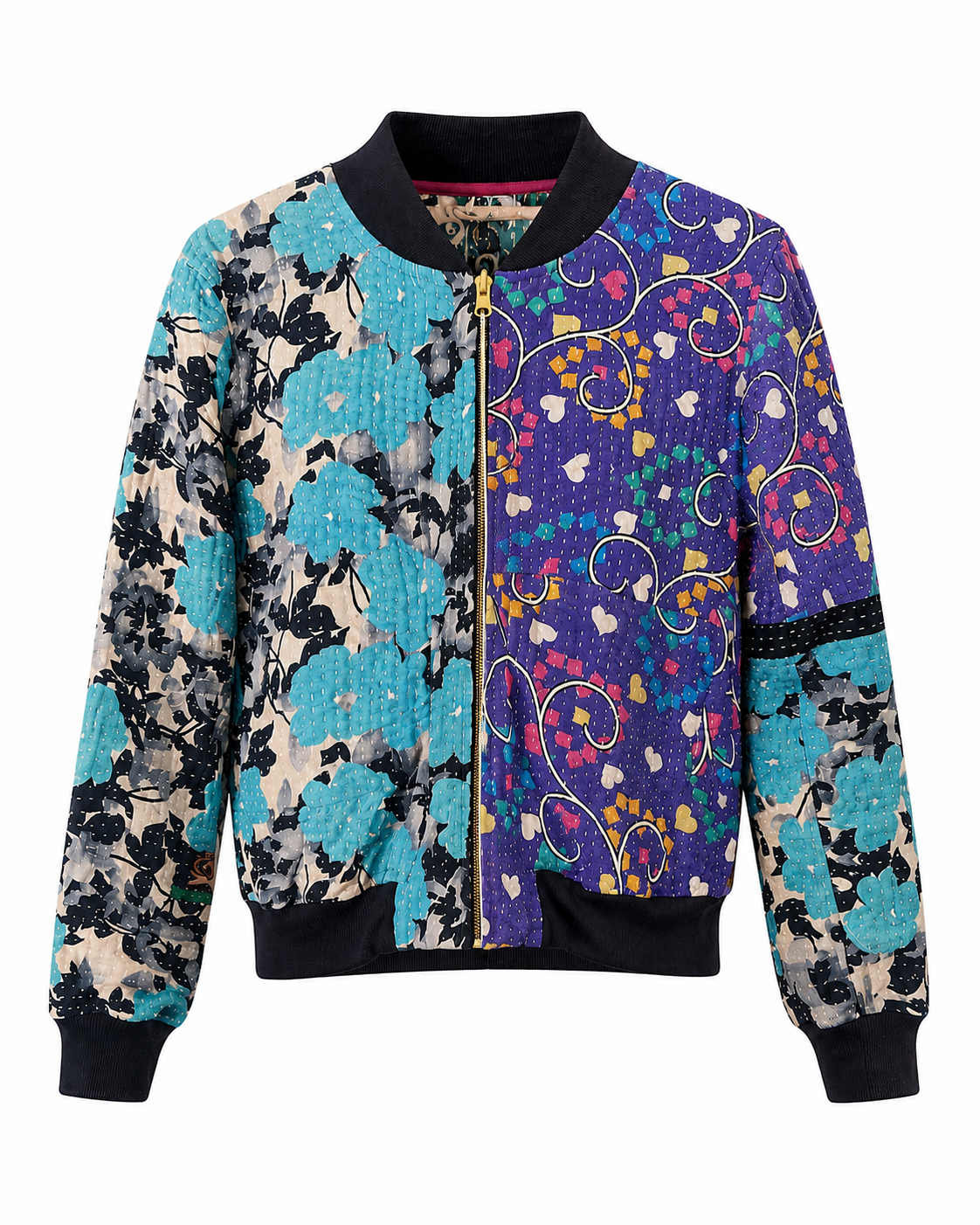 Munira Reversible Kantha Bomber - M