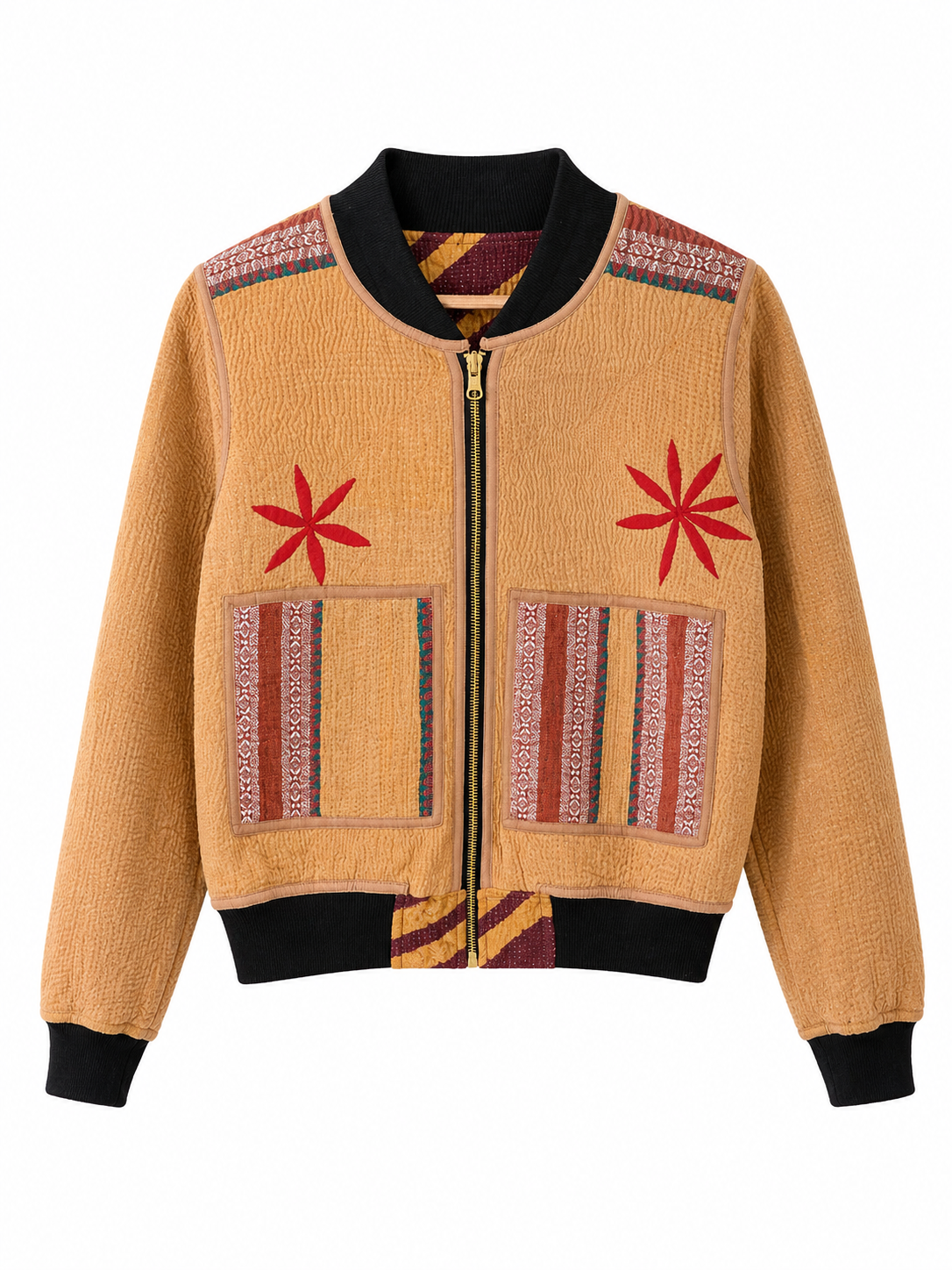 Khushi Reversible Kantha Bomber - XS