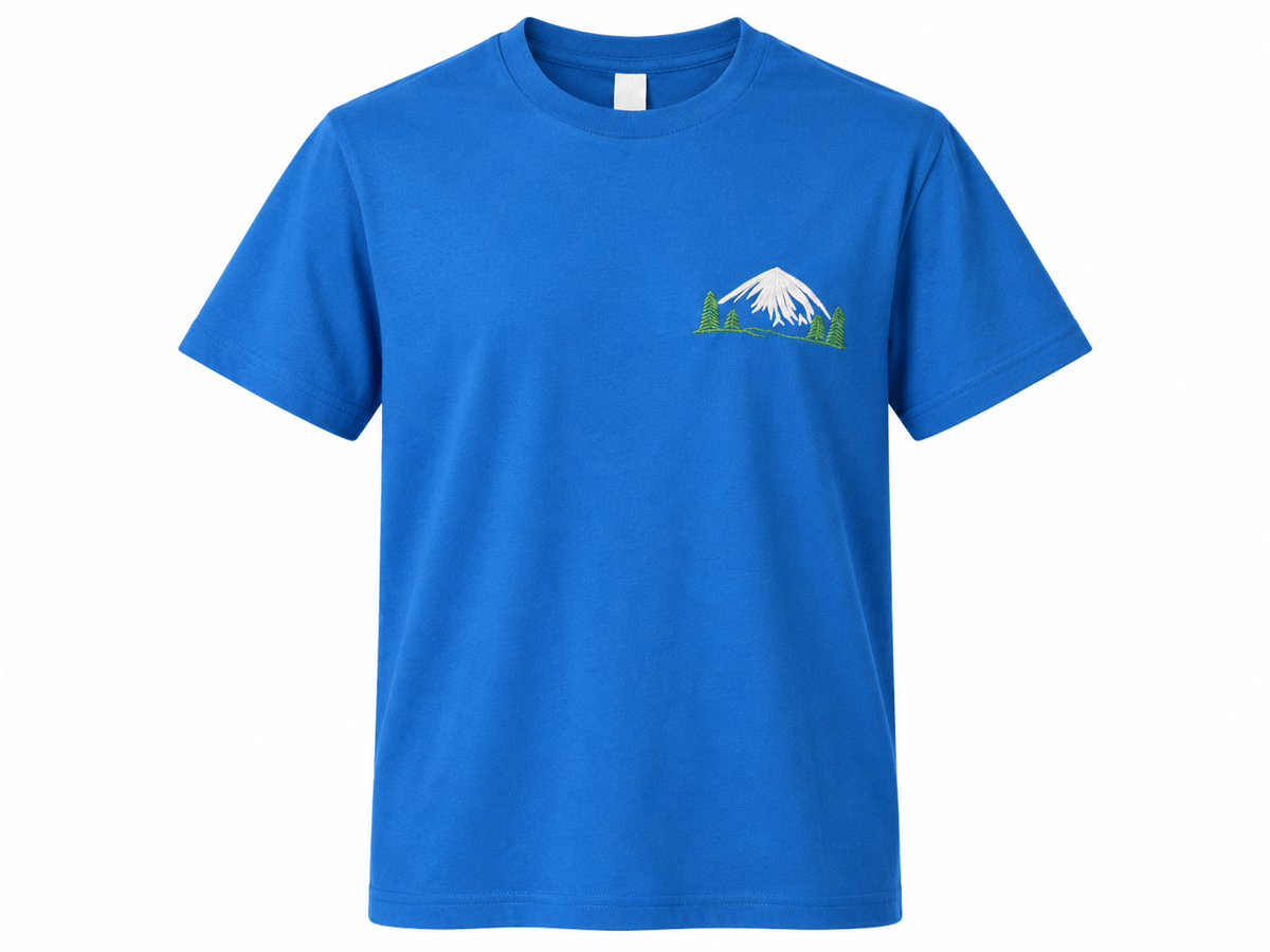 Embroidered Supima Cotton Tee - Mountain Rainier