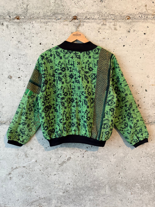 Nadia Kantha Bomber Jacket – Verdant Path