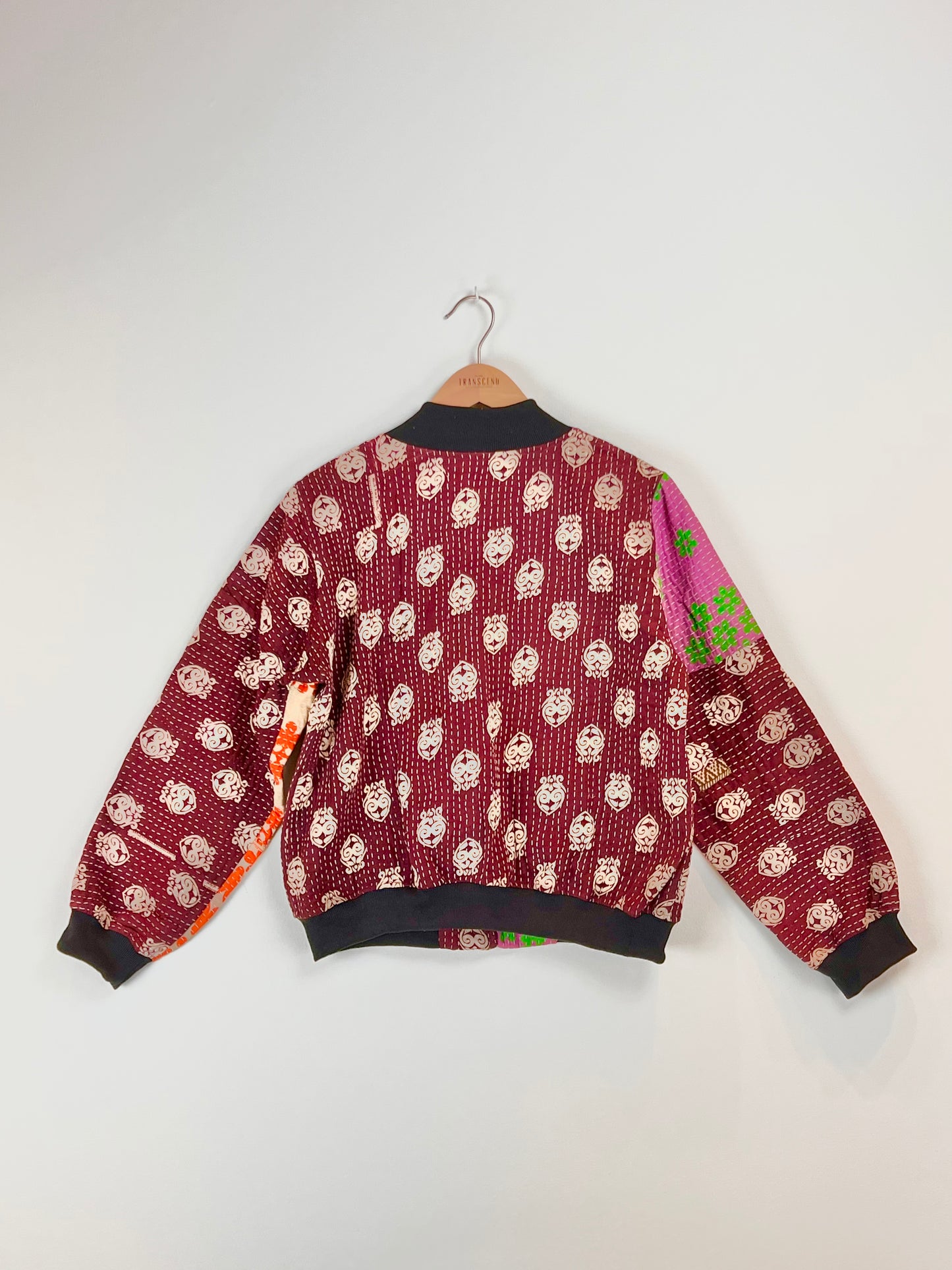 Sophia Reversible Kantha Bomber - Harvest Abundance L