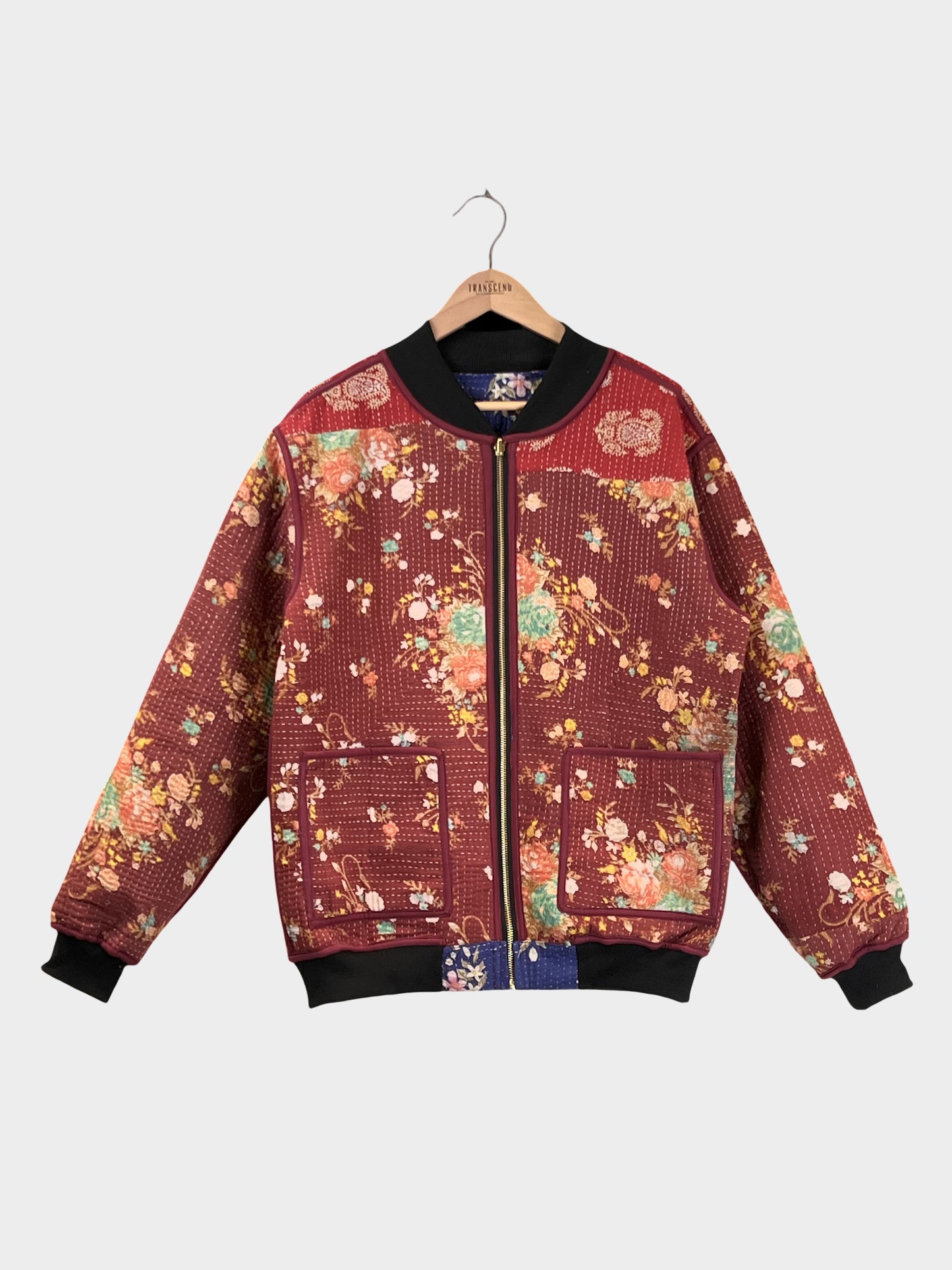 MEN'S Reversible Kantha Bomber - Ari - L