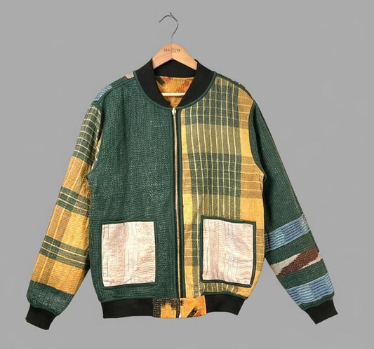 MEN'S Reversible Kantha Bomber - Milan - L