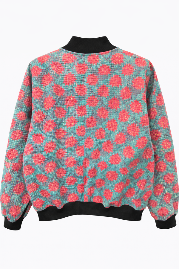 Liora Reversible Kantha Bomber - M