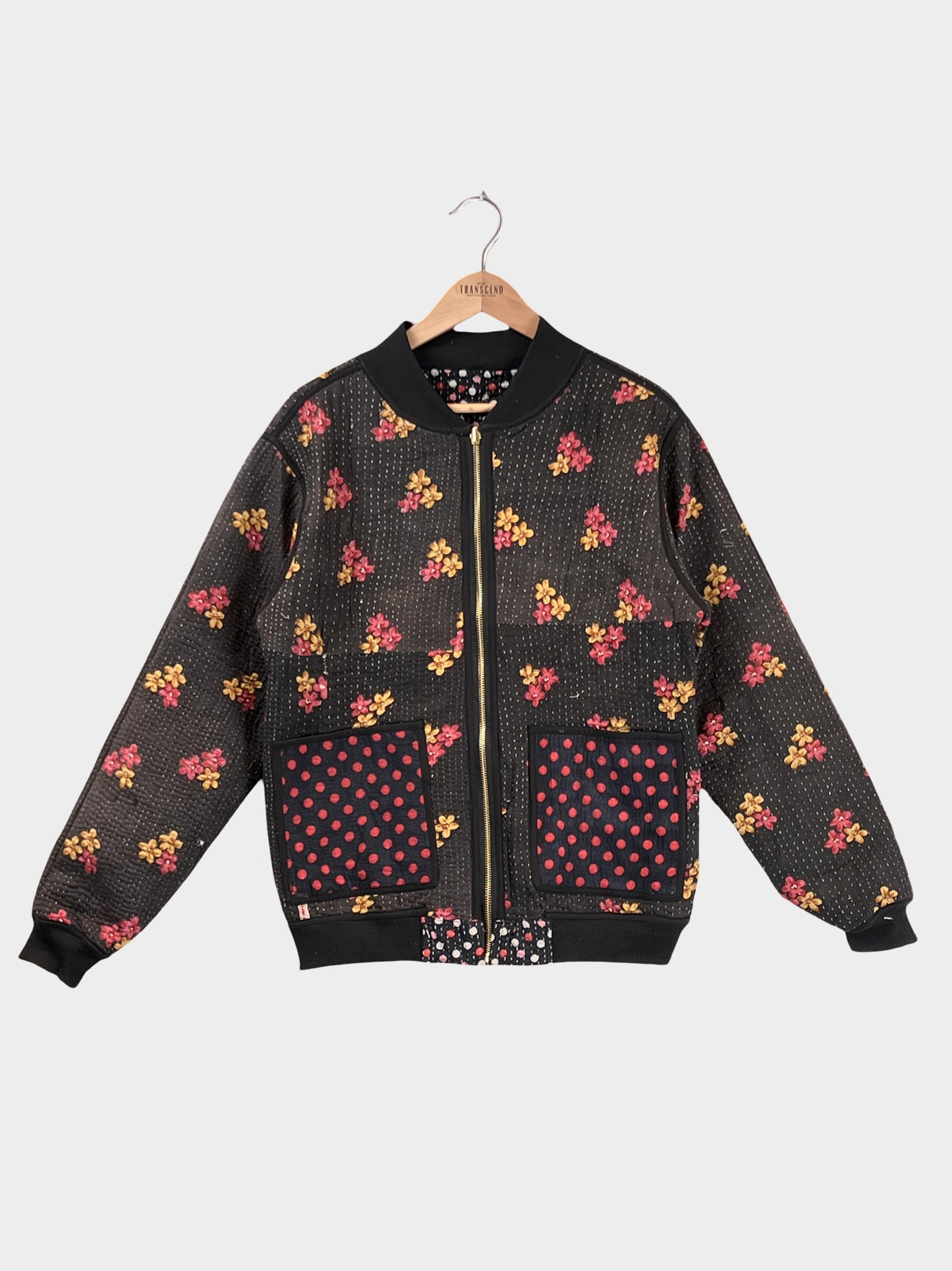 MEN'S Reversible Kantha Bomber - Rumi - M